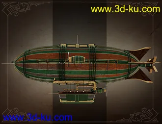 3D打印模型Spirit of Punk Airship Iray的图片