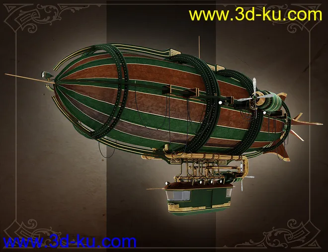 Spirit of Punk Airship Iray模型的图片8