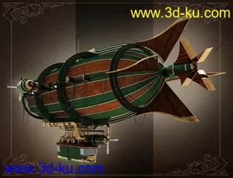 3D打印模型Spirit of Punk Airship Iray的图片