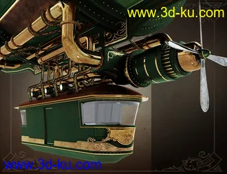 3D打印模型Spirit of Punk Airship Iray的图片