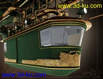 3D打印模型Spirit of Punk Airship Iray的图片