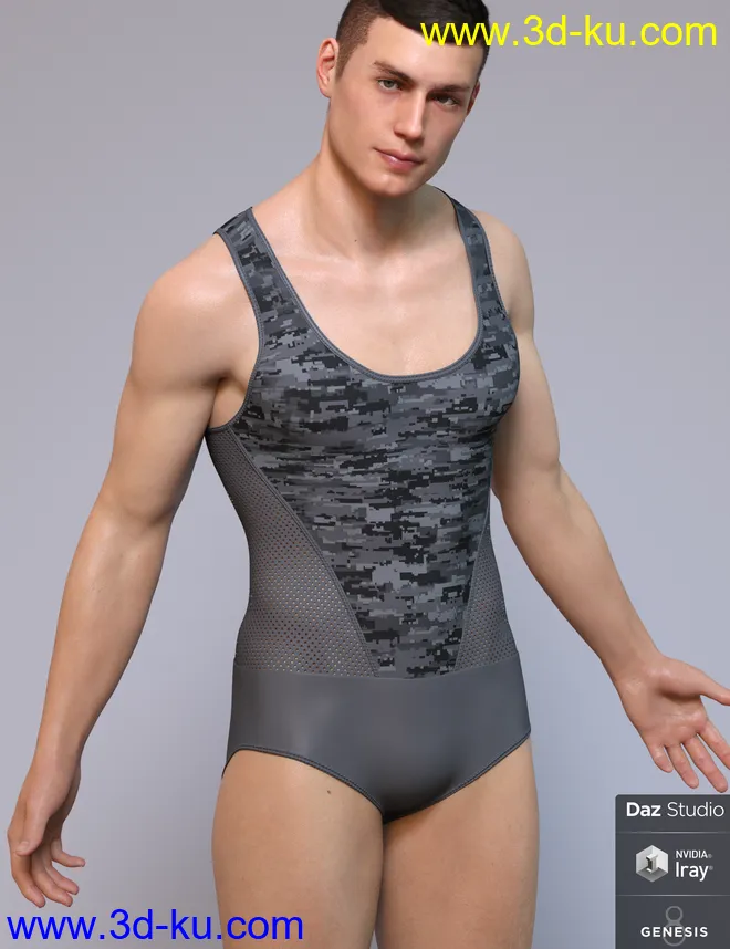 Sports Jump Suit for Genesis 8 Male(s)模型的图片1