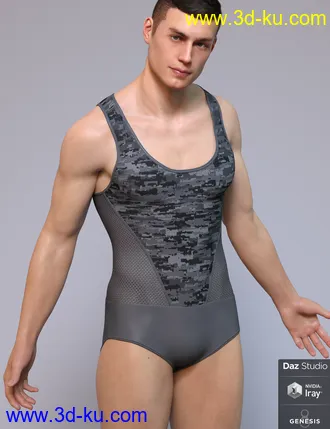 3D打印模型Sports Jump Suit for Genesis 8 Male(s)的图片