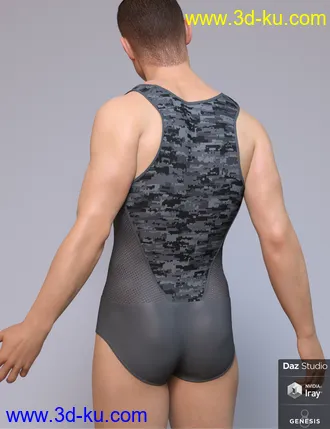 3D打印模型Sports Jump Suit for Genesis 8 Male(s)的图片