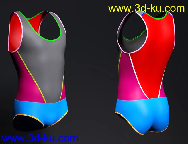 Sports Jump Suit for Genesis 8 Male(s)模型的图片8