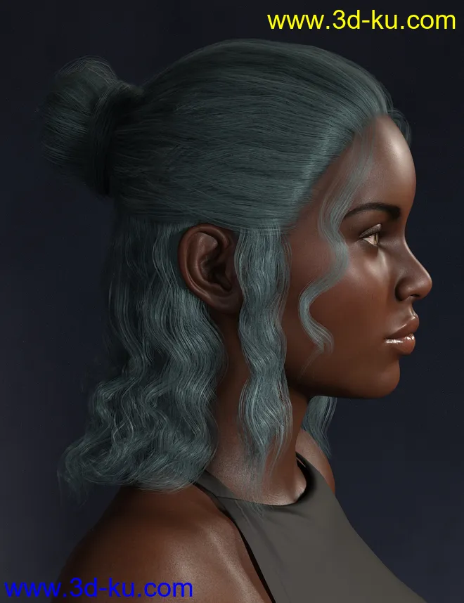 Sprite's Lovely Hair for Genesis 8 Female(s)模型的图片3