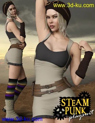 3D打印模型Steampunk Playsuit Outfit Set for Genesis 8 Female(s)的图片