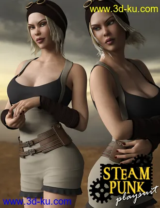 3D打印模型Steampunk Playsuit Outfit Set for Genesis 8 Female(s)的图片