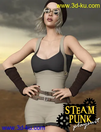 3D打印模型Steampunk Playsuit Outfit Set for Genesis 8 Female(s)的图片