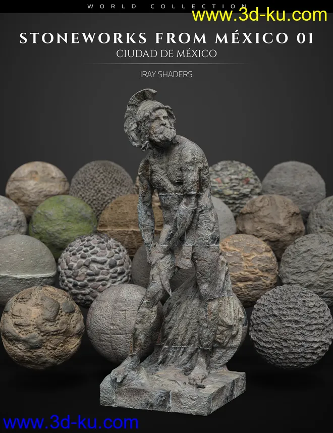 Stoneworks From Mexico 01 - Iray Shaders and Merchant Resource模型的图片1