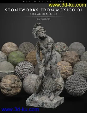 3D打印模型Stoneworks From Mexico 01 - Iray Shaders and Merchant Resource的图片