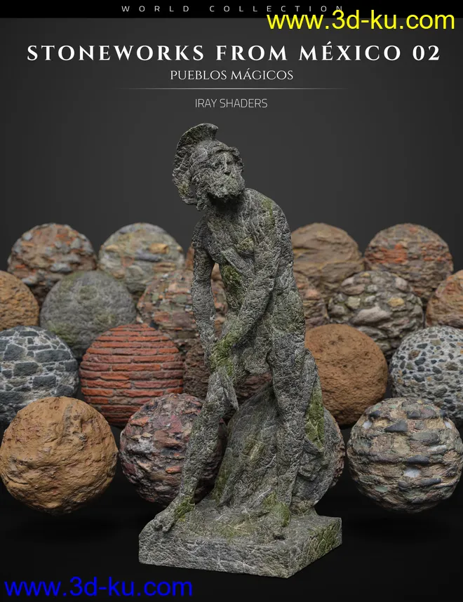 Stoneworks From Mexico 02 - Iray Shaders and Merchant Resource模型的图片1