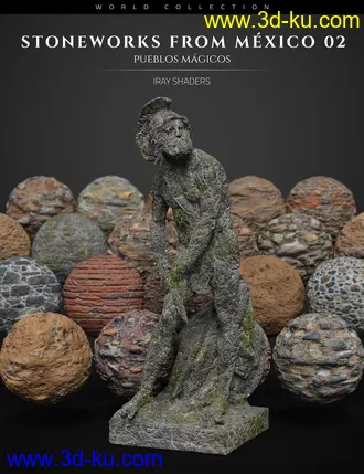 3D打印模型Stoneworks From Mexico 02 - Iray Shaders and Merchant Resource的图片