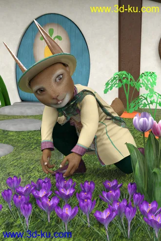 3D打印模型Storybook Rabbit for Genesis 8 Female的图片