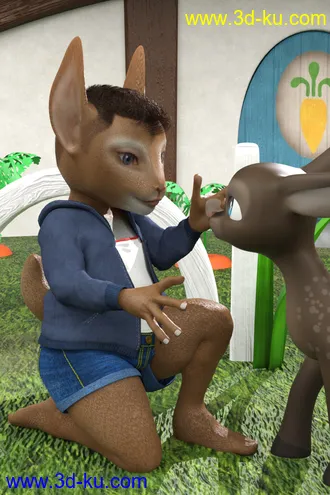 3D打印模型Storybook Rabbit for Genesis 8 Female的图片
