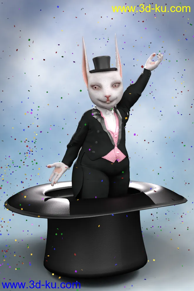 Storybook Rabbit for Genesis 8 Female模型的图片4