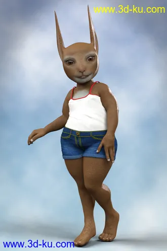 3D打印模型Storybook Rabbit for Genesis 8 Female的图片