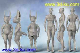 3D打印模型Storybook Rabbit for Genesis 8 Female的图片