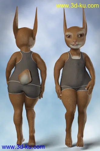 3D打印模型Storybook Rabbit for Genesis 8 Female的图片