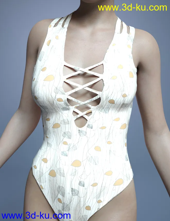 Strappy Swimsuit for Genesis 8 Female(s)模型的图片2