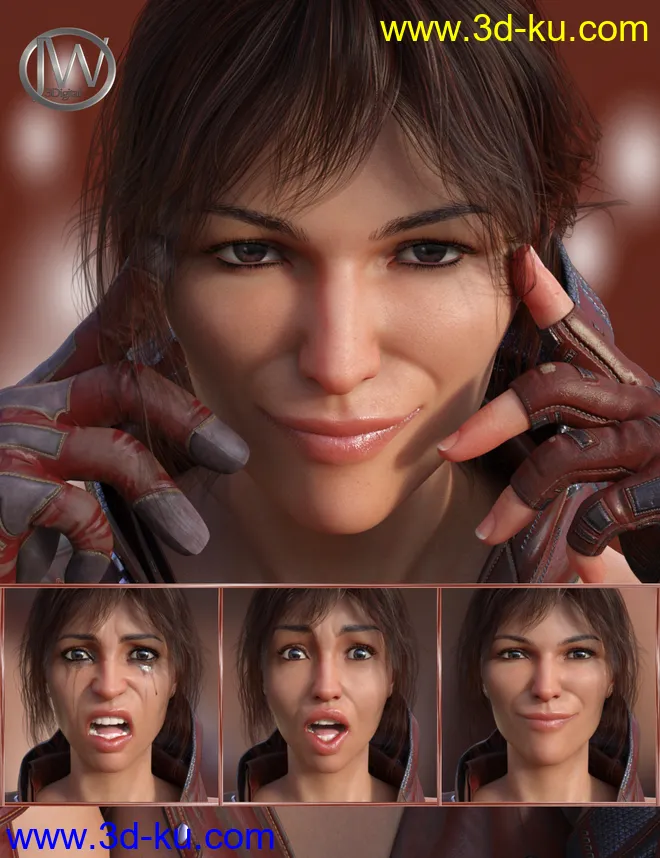 Strong Will - Expressions for Genesis 8 Female(s)模型的图片1