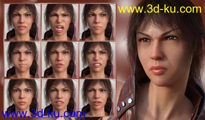 Strong Will - Expressions for Genesis 8 Female(s)模型的图片2