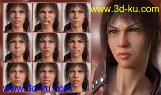 3D打印模型Strong Will - Expressions for Genesis 8 Female(s)的图片