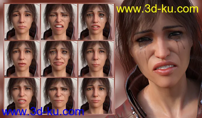 Strong Will - Expressions for Genesis 8 Female(s)模型的图片3