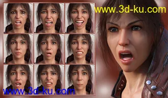 3D打印模型Strong Will - Expressions for Genesis 8 Female(s)的图片