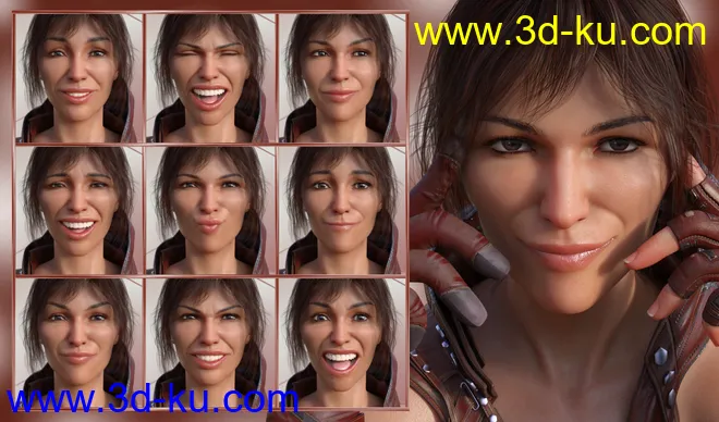 Strong Will - Expressions for Genesis 8 Female(s)模型的图片5
