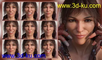 3D打印模型Strong Will - Expressions for Genesis 8 Female(s)的图片