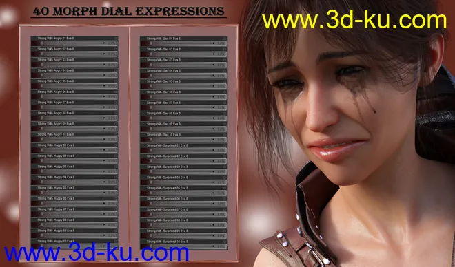 Strong Will - Expressions for Genesis 8 Female(s)模型的图片7