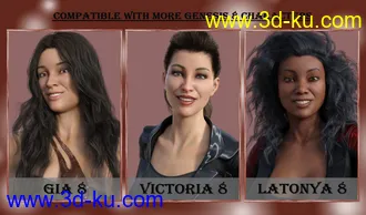 3D打印模型Strong Will - Expressions for Genesis 8 Female(s)的图片