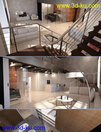 3D打印模型Studio Loft Apartment的图片