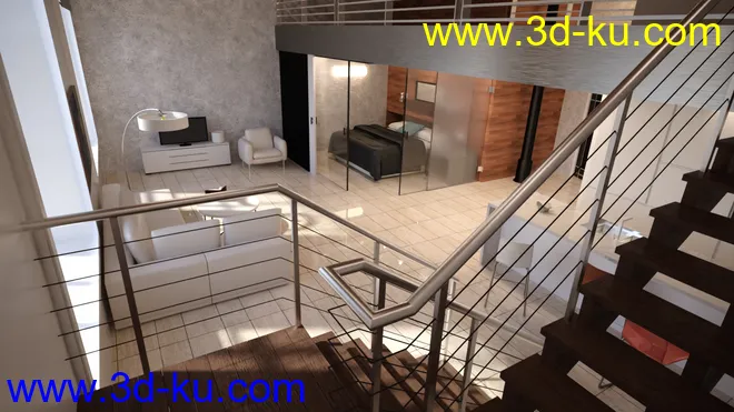 Studio Loft Apartment模型的图片3