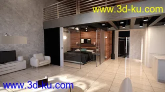 3D打印模型Studio Loft Apartment的图片
