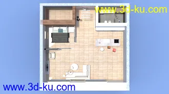3D打印模型Studio Loft Apartment的图片