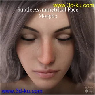 3D打印模型Subtle Asymmetrical Face Morphs for Genesis 8 Female的图片