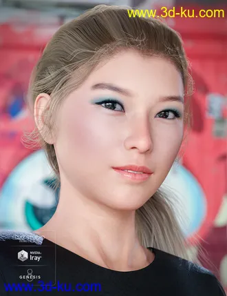 3D打印模型Summer Sidetail Hair for Genesis 8 Female(s)的图片