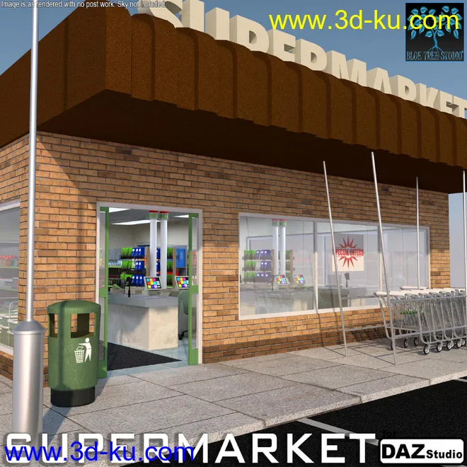 Supermarket for Daz Studio模型的图片1