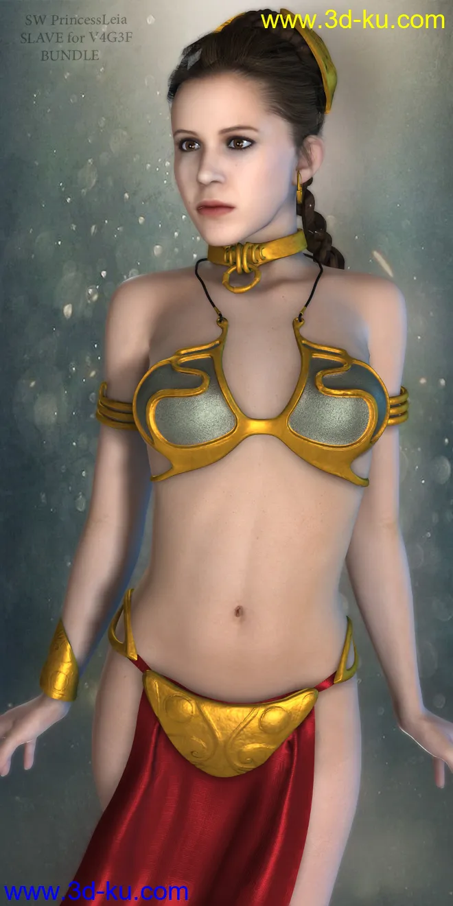 SW Princess Leia Slave Bundle for V4G3F模型的图片1