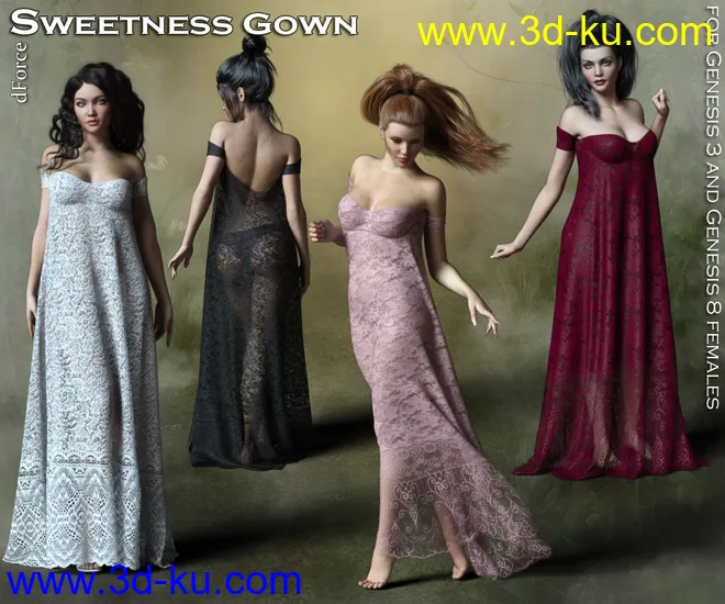 Sweetness dForce Gown模型的图片1