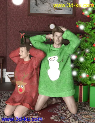 3D打印模型SY dForce Ugly Sweater Genesis 8的图片