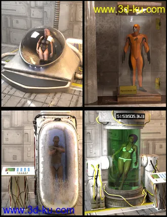 3D打印模型SY Pods Tanks and Human Containers的图片
