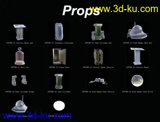 3D打印模型SY Pods Tanks and Human Containers的图片
