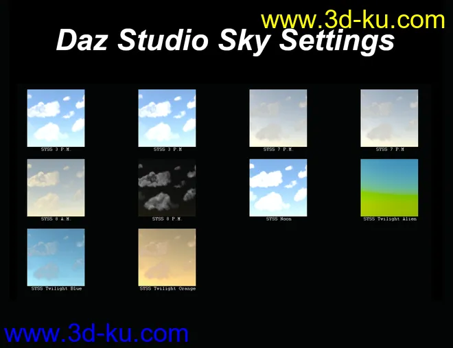 SY Sky System Iray模型的图片11