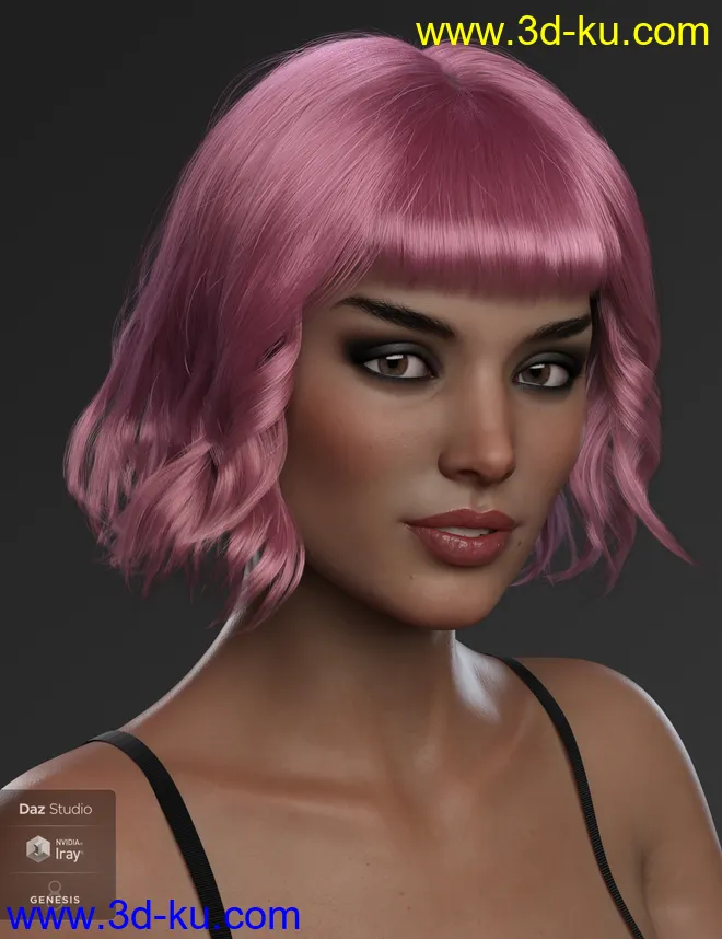 Taylor Hair For Genesis 8 Female(s)模型的图片4
