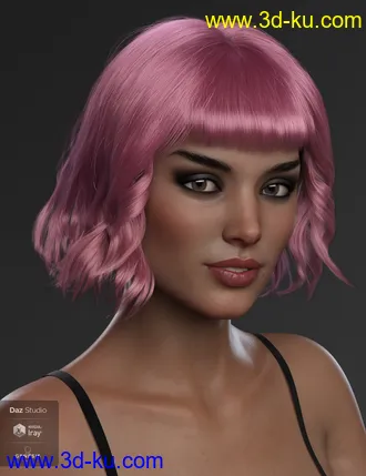 3D打印模型Taylor Hair For Genesis 8 Female(s)的图片