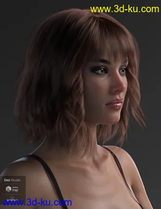 3D打印模型Taylor Hair For Genesis 8 Female(s)的图片