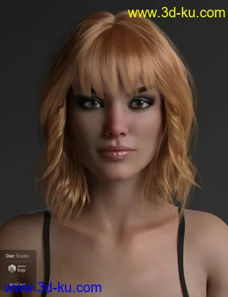 3D打印模型Taylor Hair For Genesis 8 Female(s)的图片